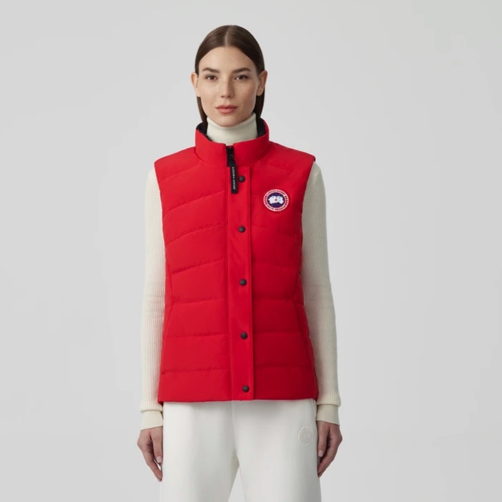 Canada Goose Red Quilted Down Vest